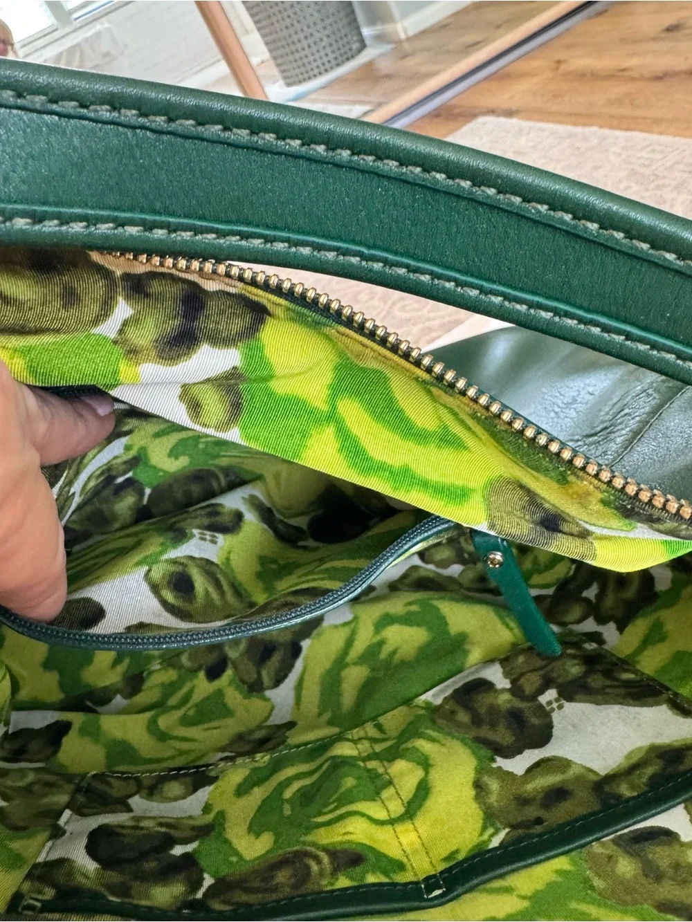 kate spade Emerald Green Leather Shoulder Bag